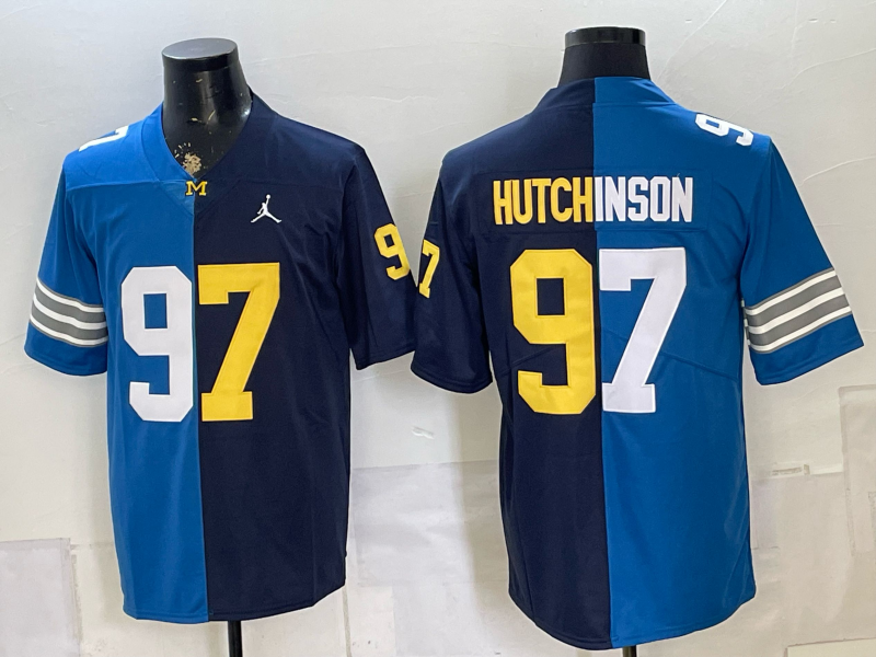2026 Men Detroit Lions #97 Hutchinson Blue Nike Limited NFL Jersey 0722003->detroit lions->NFL Jersey